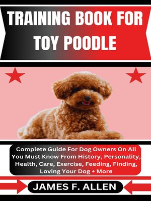 cover image of TRAINING BOOK FOR TOY POODLE